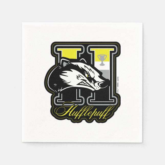 HARRY POTTER™ | HUFFLEPUFF™ Athletic Badge Napkin (Front)