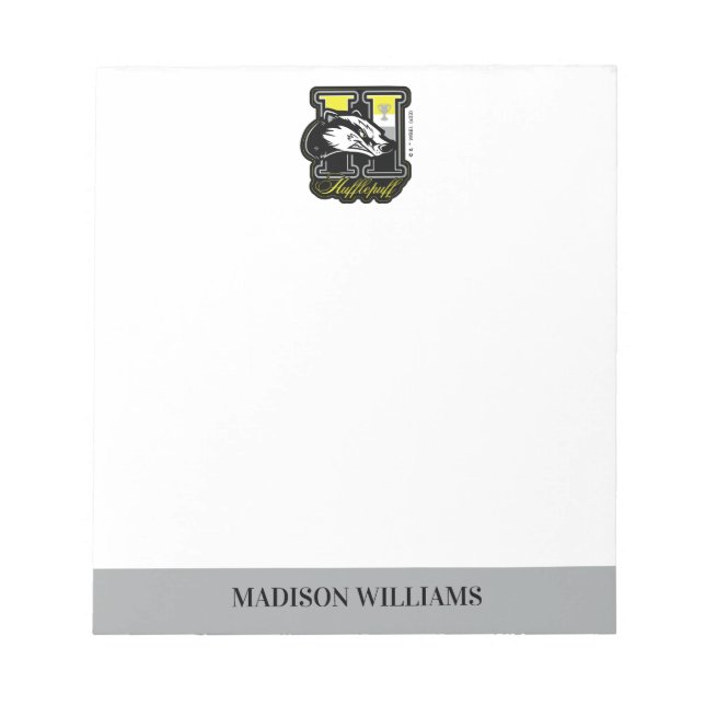 HARRY POTTER™ | HUFFLEPUFF™ Athletic Badge Notepad (Front)