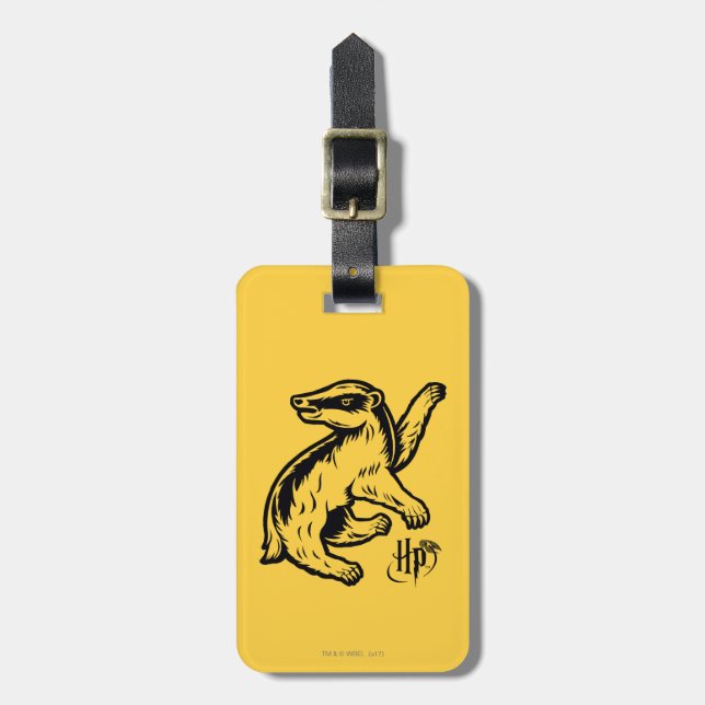 Harry Potter | Hufflepuff Badger Icon Luggage Tag (Front Vertical)