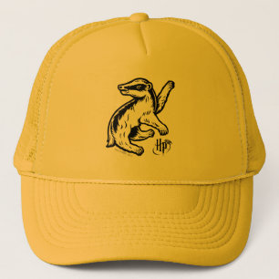 Harry Potter   Hufflepuff Badger Icon Trucker Hat