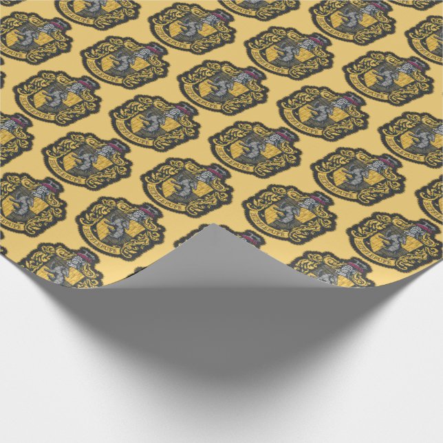 Harry Potter | Hufflepuff Crest Patch Wrapping Paper (Corner)