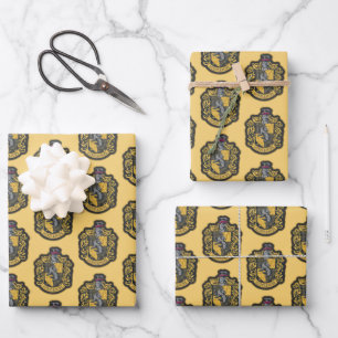 Harry Potter   Hufflepuff Crest Patch Wrapping Paper Sheet