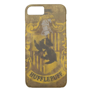 Harry Potter   Hufflepuff Crest Spray Paint iPhone 8/7 Case