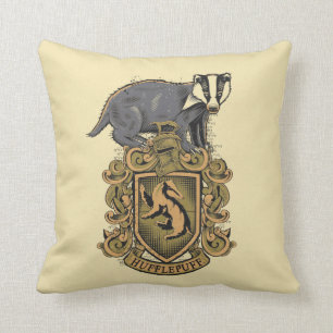 Harry Potter   Hufflepuff Crest with Badger Cushion