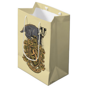 Harry Potter Hufflepuff Crest with Badger Medium Gift Bag