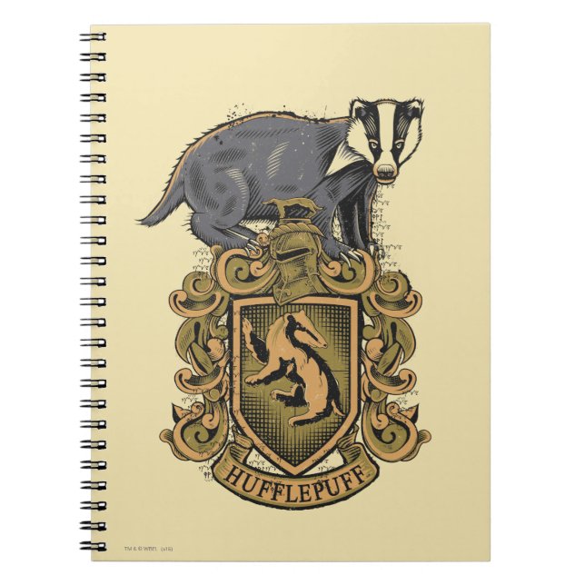 Harry Potter | Hufflepuff Crest with Badger Notebook (Front)