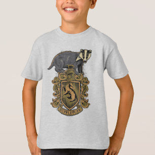 Harry Potter   Hufflepuff Crest with Badger T-Shirt