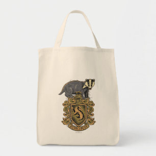 Harry Potter Hufflepuff Crest with Badger Tote Bag