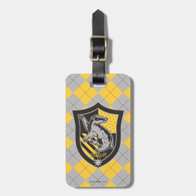 Harry Potter | Hufflepuff House Pride Crest Luggage Tag (Front Vertical)