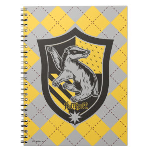 Harry Potter Hufflepuff House Pride Crest Spiral Notebook