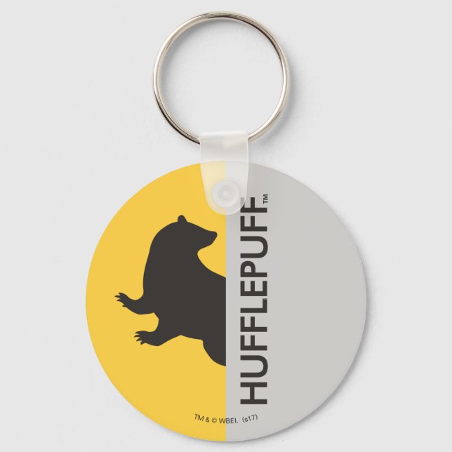 Harry Potter | Hufflepuff House Pride Graphic Key Ring (Front)