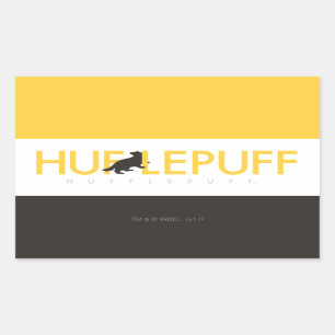 Harry Potter   Hufflepuff House Pride Logo Rectangular Sticker