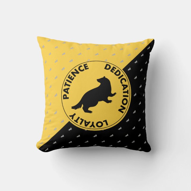 Harry Potter | HUFFLEPUFF™ House Traits Graphic Cushion (Front)