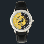 Harry Potter | HUFFLEPUFF™ House Traits Graphic Watch<br><div class="desc">Check out this Hufflepuff Badger graphic,  featuring three of their House Traits: Patience,  Dedication,  and Loyalty.</div>