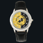 Harry Potter | HUFFLEPUFF™ House Traits Graphic Watch<br><div class="desc">Check out this Hufflepuff Badger graphic, featuring three of their House Traits: Patience, Dedication, and Loyalty.</div>