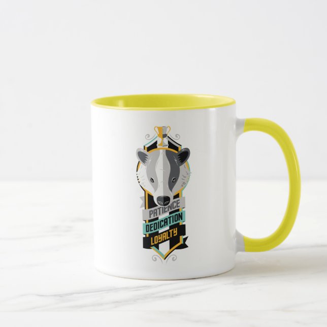 Harry Potter | HUFFLEPUFF™ House Traits Sigil Mug (Right)