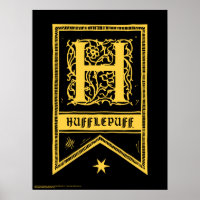 Harry Potter | Hufflepuff Monogram Banner