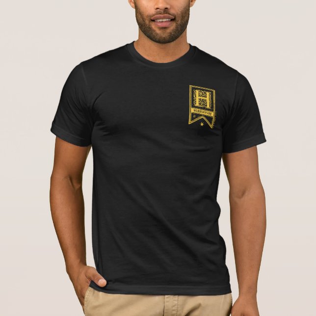 Harry Potter | Hufflepuff Monogram Banner T-Shirt (Front)