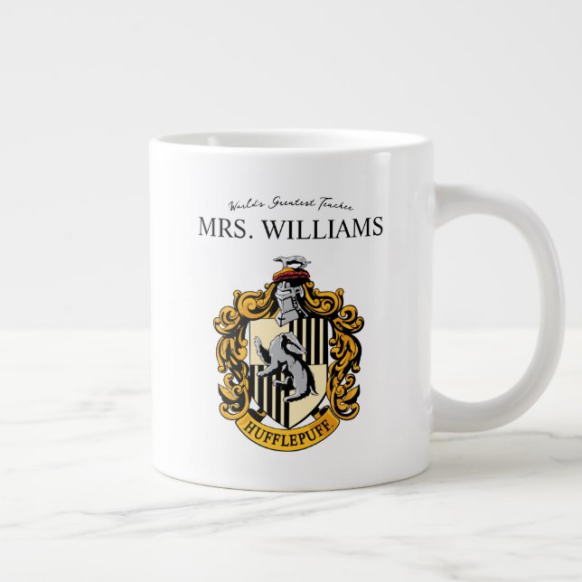 Harry Potter | Hufflepuff Teacher Personalised Large Coffee Mug (Right)