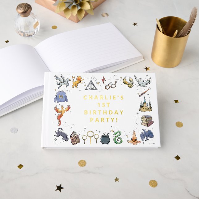 Harry Potter Icon's Birthday Guest Book (Front Open)