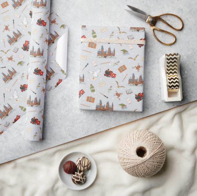 Harry Potter Icons Pattern - Baby Shower Wrapping Paper (Crafts)