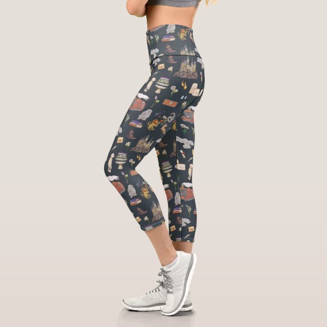 HARRY POTTER™ | Icons Pattern Capri Leggings (Left)