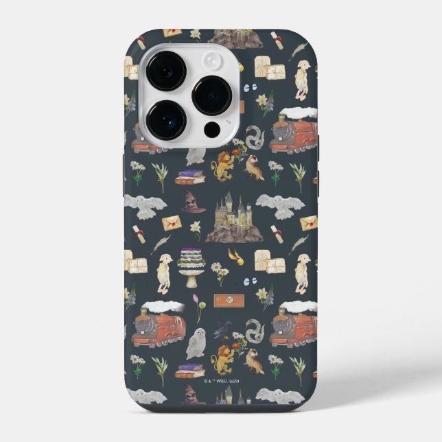 HARRY POTTER™ | Icons Pattern iPhone Case (Back)