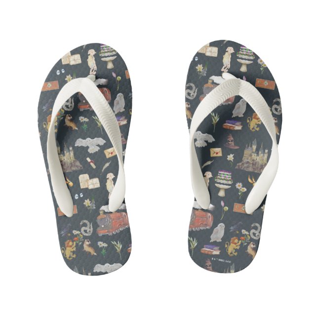 HARRY POTTER™ | Icons Pattern Kid's Jandals (Footbed)