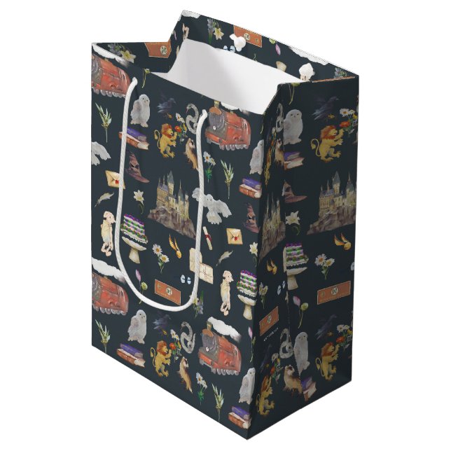 HARRY POTTER™ | Icons Pattern Medium Gift Bag (Front Angled)