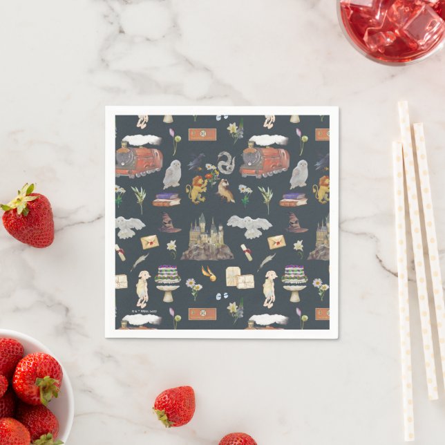 HARRY POTTER™ | Icons Pattern Napkin (Insitu)