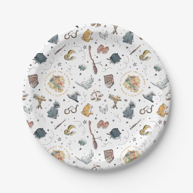 HARRY POTTER™ Icons Pattern Paper Plate (Front)