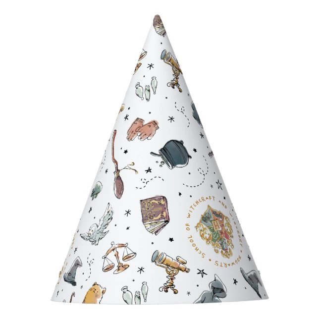 HARRY POTTER™ Icons Pattern Party Hat (Front)