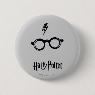 Harry Potter Lightning Scar and Glasses 6 Cm Round Badge