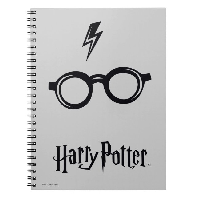 Harry Potter | Lightning Scar and Glasses Spiral Notebook (Front)