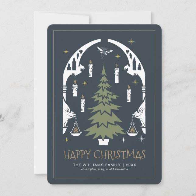 HARRY POTTER™ Magical Christmas Tree Invitation (Front)