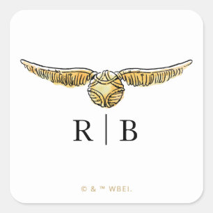 Harry Potter Magical Watercolor Wedding Square Sticker