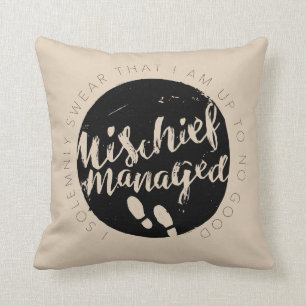 Harry Potter   Marauder's Map Charms Typography Cushion