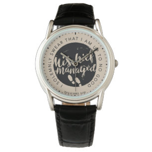 Harry Potter   Marauder's Map Charms Typography Watch