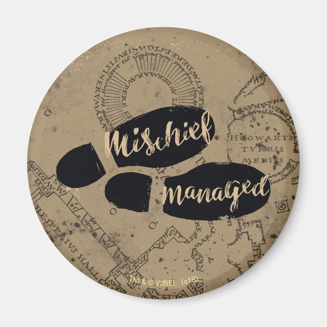 Harry Potter | MISCHIEF MANAGED™ Map Footprints Magnet (Front)