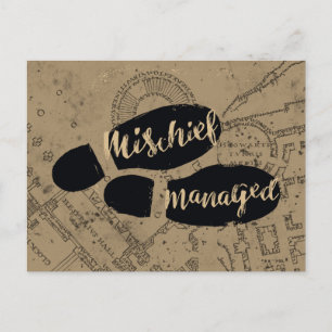 Harry Potter   MISCHIEF MANAGED™ Map Footprints Postcard