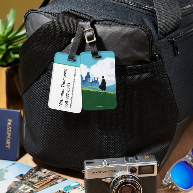 HARRY POTTER™ Overlooking HOGWARTS™ Castle Luggage Tag (Front & Back)