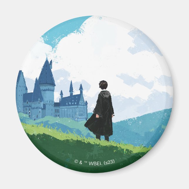 HARRY POTTER™ Overlooking HOGWARTS™ Castle Magnet (Front)