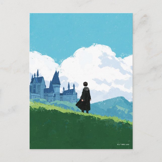 HARRY POTTER™ Overlooking HOGWARTS™ Castle Postcard (Front)