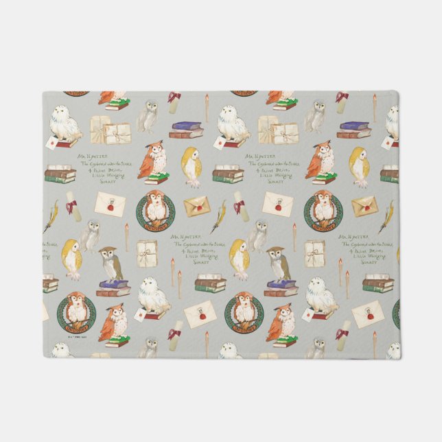 HARRY POTTER™ | Owl Letter Pattern Doormat (Front)