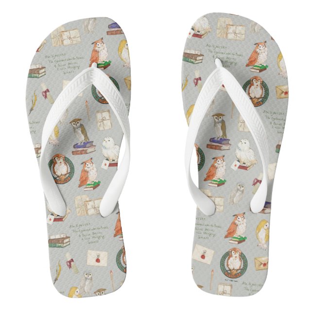 HARRY POTTER™ | Owl Letter Pattern Jandals (Footbed)