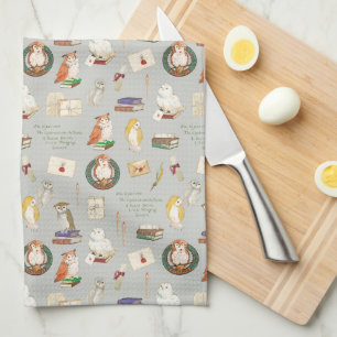 HARRY POTTER™   Owl Letter Pattern Tea Towel