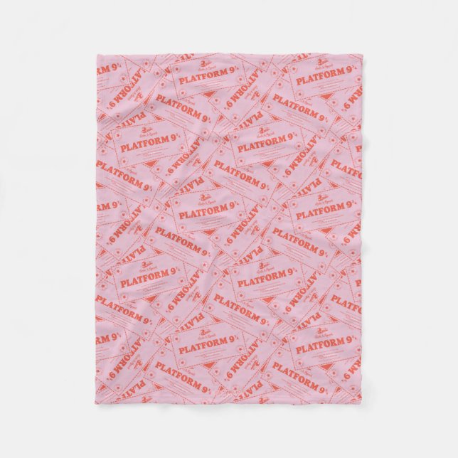 HARRY POTTER™ | Platforn 9 3/4 Train Tickets Fleece Blanket (Front)