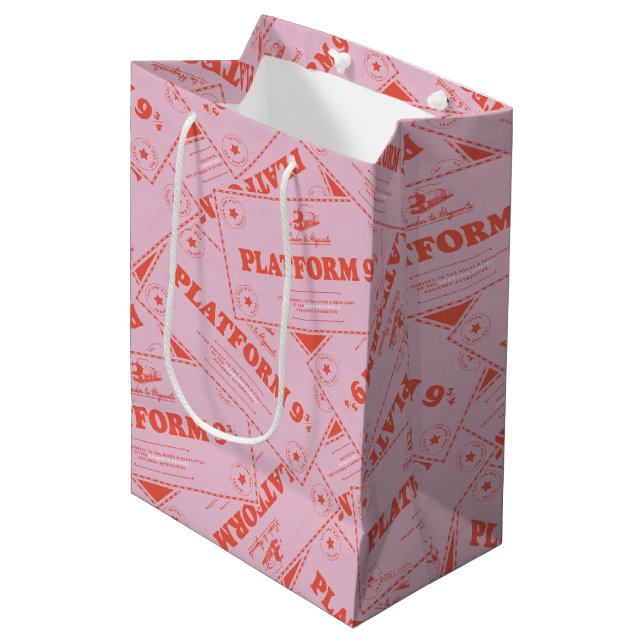 HARRY POTTER™ | Platforn 9 3/4 Train Tickets Medium Gift Bag (Front Angled)