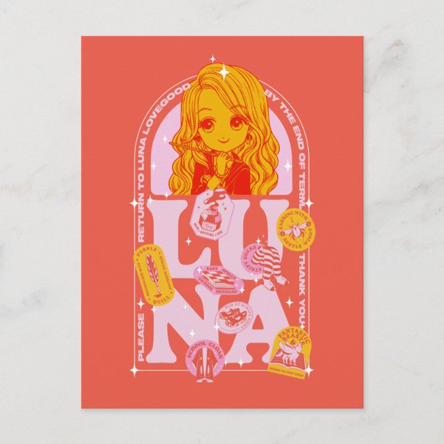 HARRY POTTER™ | Please Return to Luna Lovegood Postcard (Front)