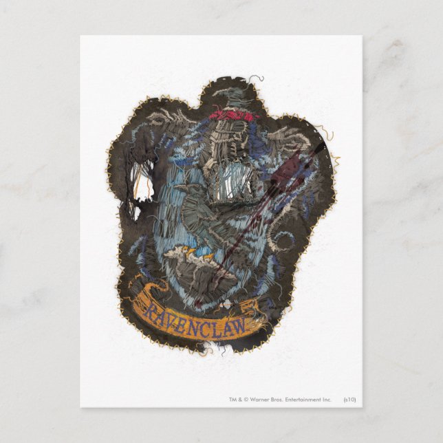 Harry Potter | Ravenclaw Crest - Destroyed Postcard (Front)